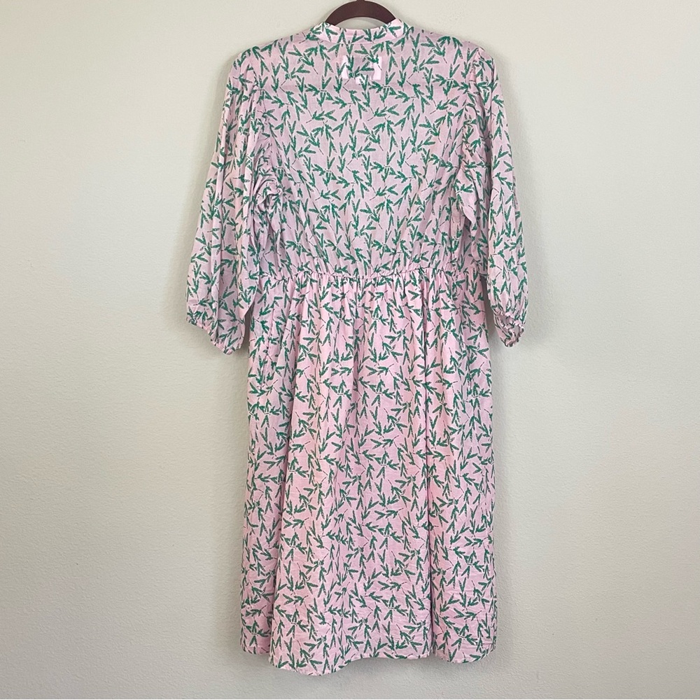 The Shirt by Rochelle Behrens The Charlotte Floral Midi‎ Dress Size Small - Picture 8 of 9